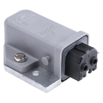 Hirschmann Industrial Power Connector Panel Mount 16A 250V IP20 Screw Terminal 2P+PE STAKAP 2 930329106 930329106 STAKAP 2