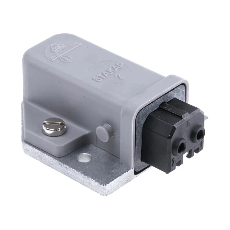 Hirschmann Industrial Power Connector Panel Mount 16A 250V IP20 Screw Terminal 2P+PE STAKAP 2 930329106 930329106 STAKAP 2