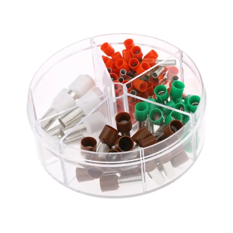 SES Sterling Bootlace Ferrule Crimp Terminal Kit with Copper Contact Plating, Kit Contents: Ferrules of 10 mm² x 06490820000