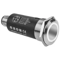 EAO Illuminated Push Button, Latching, Panel Mount, 22 mm Cutout, SPDT, White LED, IP65/IP67, 35 V dc, Model 82-6657.2154