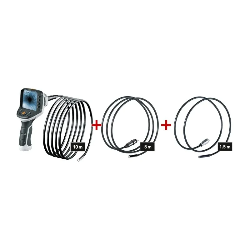 Laserliner 9 mm Probe Flexible Inspection Camera Kit, 640 x 480 Pixel Resolution, LED Illumination, IP68 095.311C