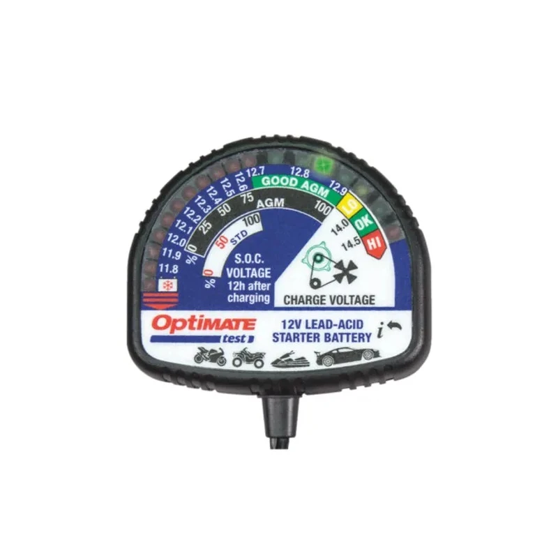 TecMate Car Battery Tester for 12V Lead Acid Batteries TS130