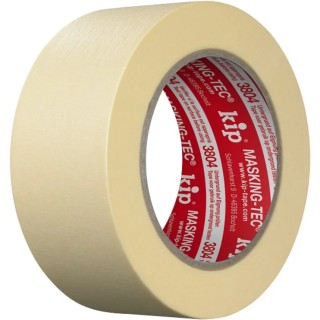 KIP Masking Tape Beige Crepe Paper Backing 48mm Width x 50m Length Natural Rubber Adhesive 0.14mm Thickness 3804-48 222778