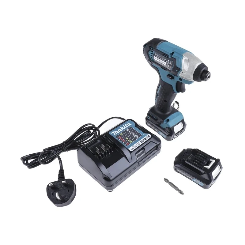 Makita Cordless Impact Driver 12V Brushless Motor 110Nm Torque Type G British 3-Pin Plug TD110DWAE