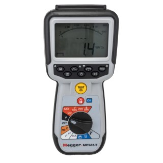 Megger Insulation Tester Digital 50 V Min, 500 V Max, 200 GΩ CAT IV MIT481