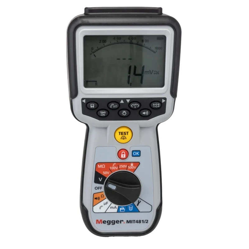 Megger Insulation Tester Digital 50 V Min, 500 V Max, 200 GΩ CAT IV MIT481