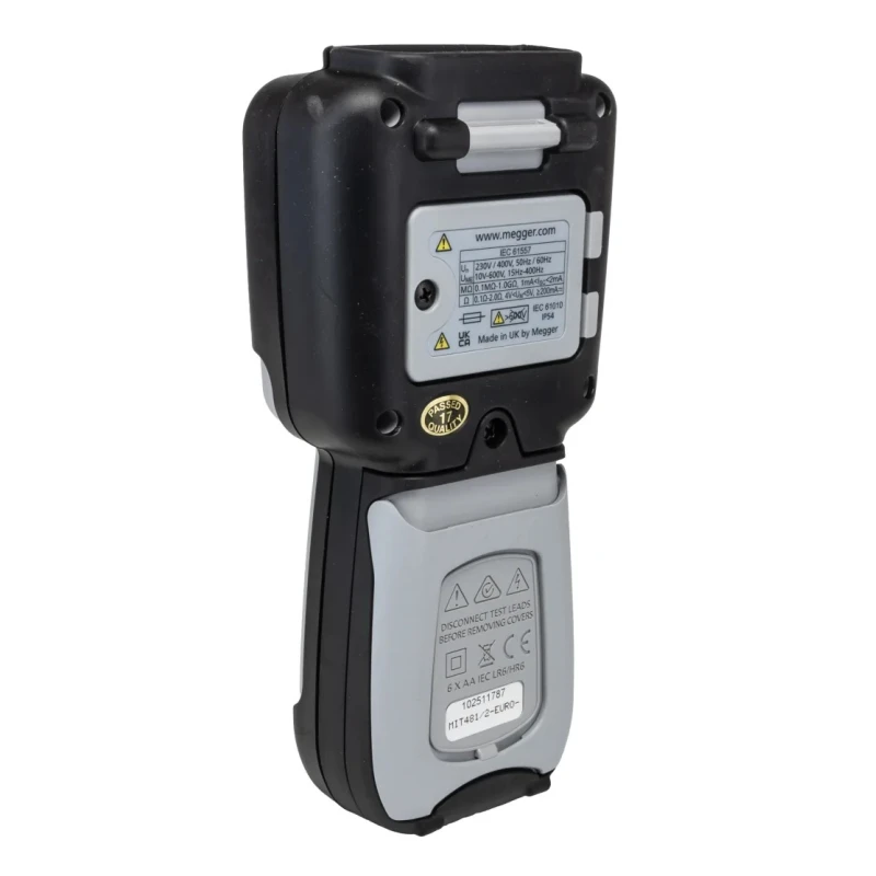 Megger Insulation Tester Digital 50 V Min, 500 V Max, 200 GΩ CAT IV MIT481