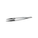 ideal-tek 130mm Polyetheretherketone Stainless Steel Straight Fine Pointed ESD Safe Tweezer 3CPR.SA.1