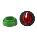 Schneider Electric Harmony XB5 Series 3 Position Illuminated Selector Switch Head, 30 mm Cutout, Red Handle, IP66 ZB5FK1843