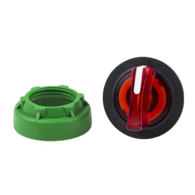 Schneider Electric Harmony XB5 Series 3 Position Illuminated Selector Switch Head, 30 mm Cutout, Red Handle, IP66 ZB5FK1843
