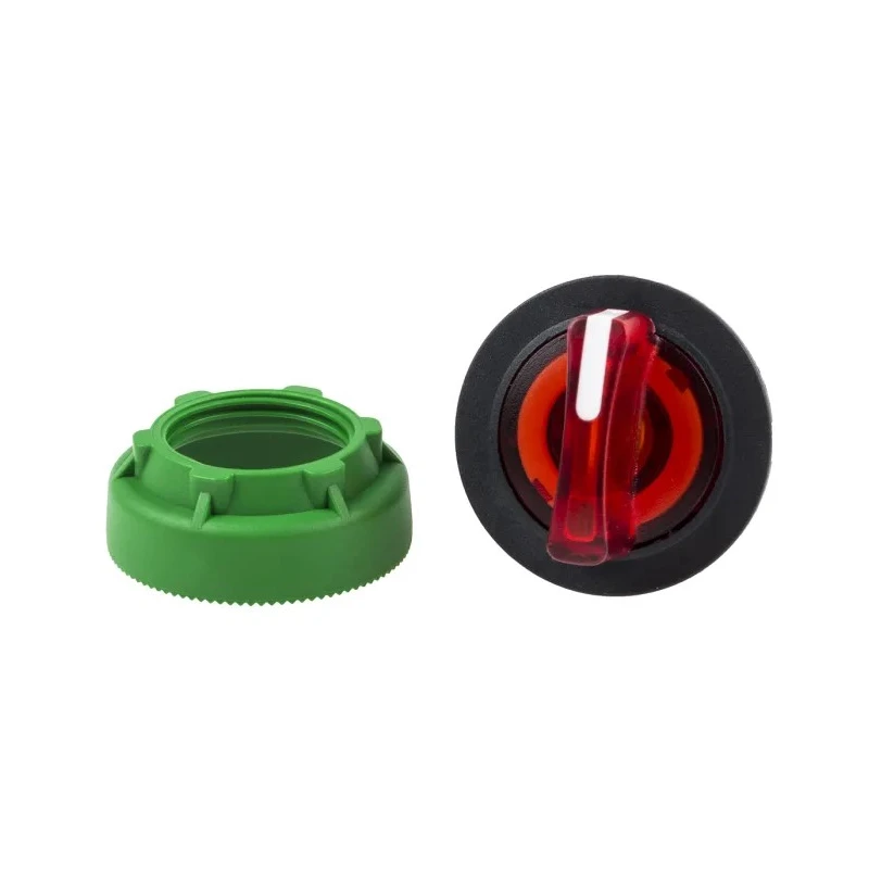 Schneider Electric Harmony XB5 Series 3 Position Illuminated Selector Switch Head, 30 mm Cutout, Red Handle, IP66 ZB5FK1843
