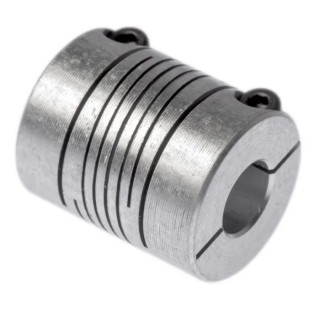 Huco Coupler Aluminium 19.1 mm Outside Diameter 22.9 mm Length Clamp Style 8 mm Bore 725.19.2828