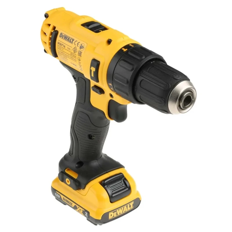 DeWALT XR 12 V 180 W Brushless Cordless Combi Drill Driver with 10 mm Keyless Chuck DCD716D2-GB