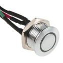 RS PRO Illuminated Momentary Push Button Switch, Panel Mount, 16 mm Cutout, SPST, Yellow LED, IP67, 36 V dc 175-8590