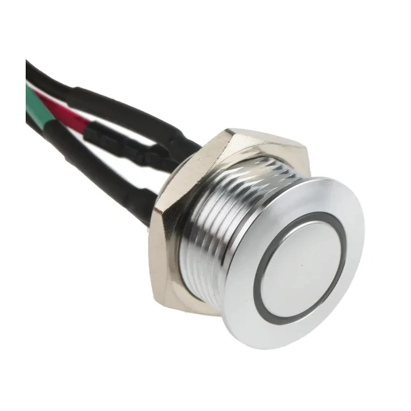 RS PRO Illuminated Momentary Push Button Switch, Panel Mount, 16 mm Cutout, SPST, Yellow LED, IP67, 36 V dc 175-8590
