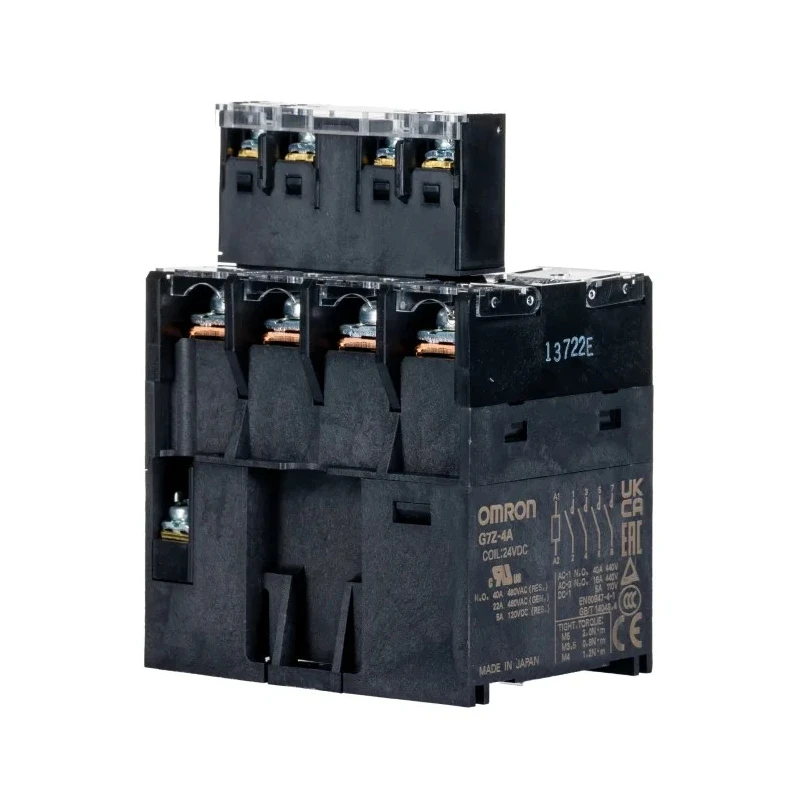 Omron Chassis Power Relay 24V DC Coil 40A Switching Current 4PST G7Z-4A-11Z-R DC24