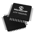 Microchip Complex Programmable Logic Device EEPROM 32 Cells 32 I/O 10 ns 2 Labs In System Programmability ATF1502AS-10JU44