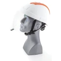 Skytec White Adjustable Safety Helmet with Integrated Eye Shield and Crashbox Impact Absorption System 22EMA1103100