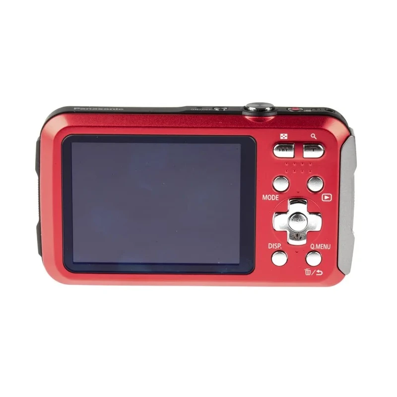 Panasonic Digital Camera Red Color 16.1 MP 4X Optical Zoom 2.7 inch LCD Waterproof IPX8 Shockproof FT30