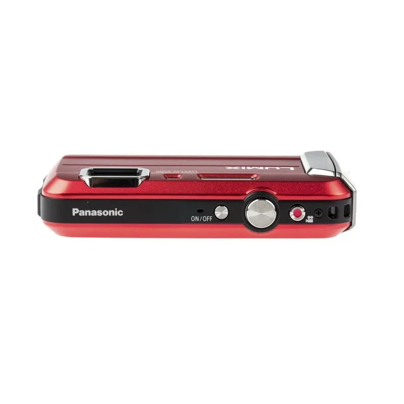 Panasonic Digital Camera Red Color 16.1 MP 4X Optical Zoom 2.7 inch LCD Waterproof IPX8 Shockproof FT30