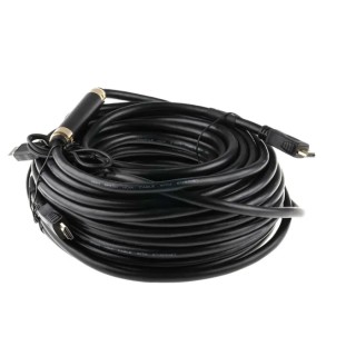 RS PRO 25 m 4K HDMI Cable Male HDMI to Male HDMI Black 182-8811