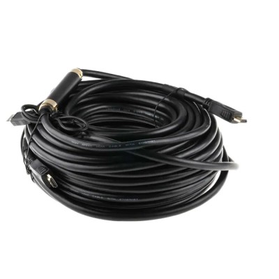 RS PRO 25 m 4K HDMI Cable Male HDMI to Male HDMI Black 182-8811