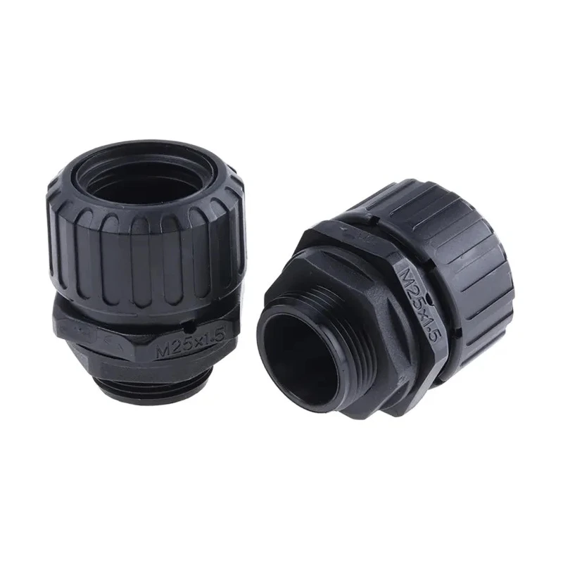 Adaptaflex Black Conduit Fitting 25 mm Nominal Size M25 Polyamide 66 Black IP67 Rating 7TCA296000R1692 ASF28/M25/A/BL