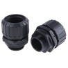 Adaptaflex Black Conduit Fitting 25 mm Nominal Size M25 Polyamide 66 Black IP67 Rating 7TCA296000R1692 ASF28/M25/A/BL