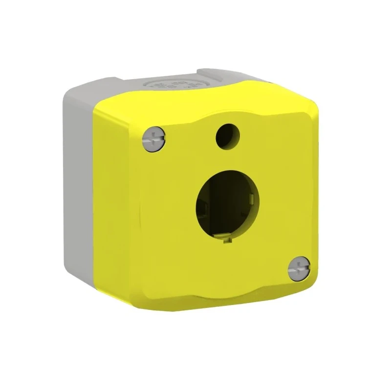 Schneider Electric Yellow Polycarbonate Harmony XALK Control Station Enclosure 1 Hole 22mm Diameter XALKW01