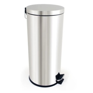 RS PRO 30L Chrome Pedal Stainless Steel Waste Bin 221-1602