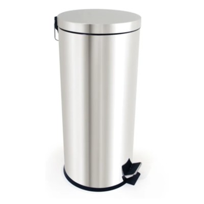 RS PRO 30L Chrome Pedal Stainless Steel Waste Bin 221-1602
