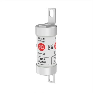 Eaton 35A Bolted Tag Fuse A3 690V AC High Rupture Capacity Offset Tags 73 mm TIS35