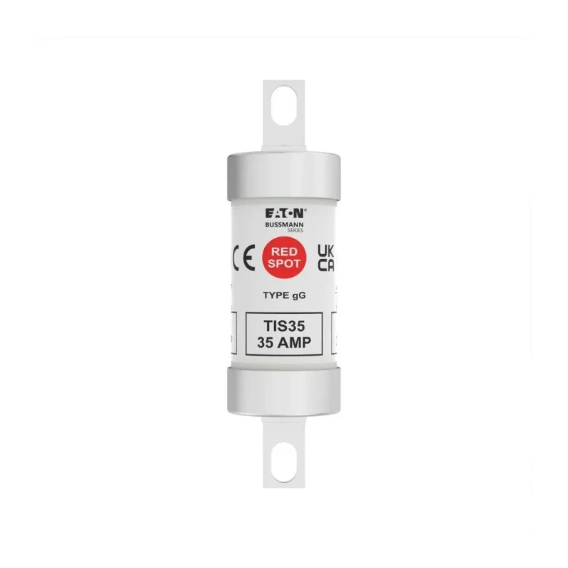 Eaton 35A Bolted Tag Fuse A3 690V AC High Rupture Capacity Offset Tags 73 mm TIS35