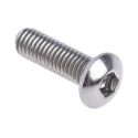 RS PRO Plain Stainless Steel Hex Socket Cap Screw, Hex Socket Drive, M3 x 10 mm 183-8604