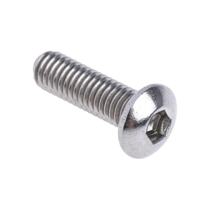 RS PRO Plain Stainless Steel Hex Socket Cap Screw, Hex Socket Drive, M3 x 10 mm 183-8604
