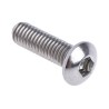 RS PRO Plain Stainless Steel Hex Socket Cap Screw, Hex Socket Drive, M3 x 10 mm 183-8604