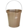 Vikan 12L Plastic Brown Bucket with Handle 568666