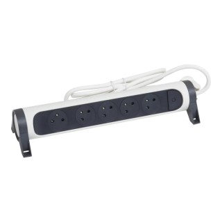 Legrand 3 m 5 Socket Type E Extension Lead 16A 3680W with IK 04 Impact Resistance 049461