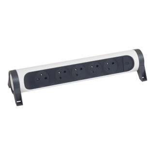 Legrand Extension Lead 5 Socket Type E 16A 3680W Surface Mounted with Switch 049467
