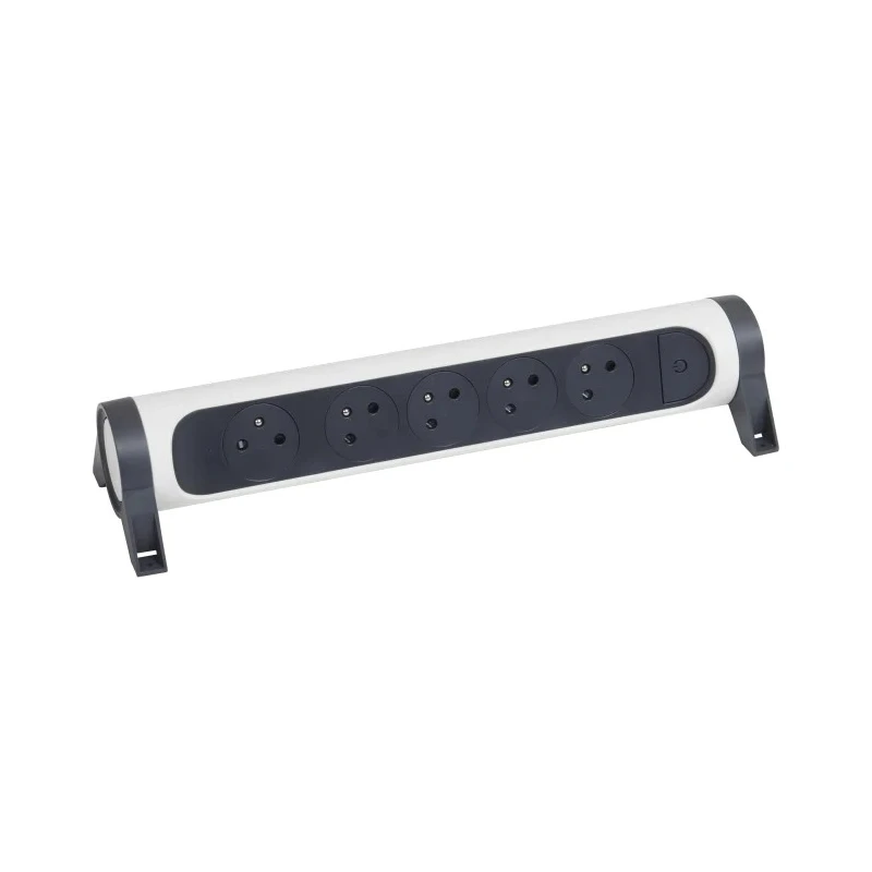 Legrand Extension Lead 5 Socket Type E 16A 3680W Surface Mounted with Switch 049467