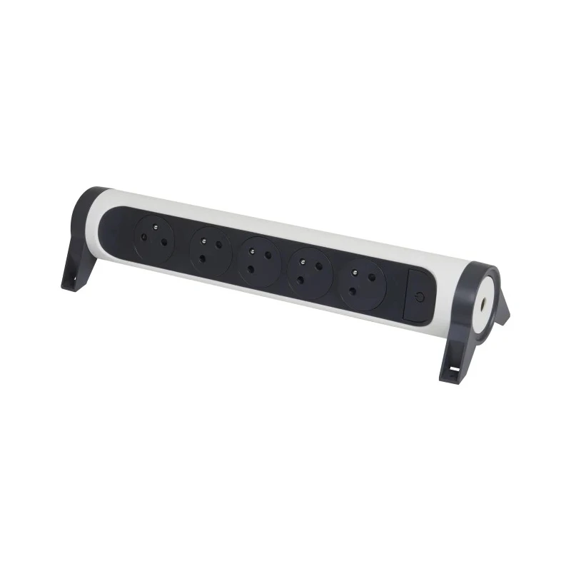Legrand Extension Lead 5 Socket Type E 16A 3680W Surface Mounted with Switch 049467