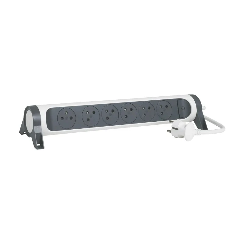Legrand 3 m 6 Socket Type E Extension Lead with 16A, 3680W Rating 049462