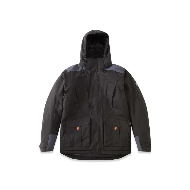 Parade Waterproof Black Men's Parka Jacket with Zipper Closure ORMOZ 17ORMOZ*1494TM