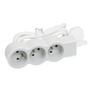 Legrand Extension Lead with 1.5 m Cable, 3 Socket Type E, 16A, 3680W, RoHS Compliant, Model 049470