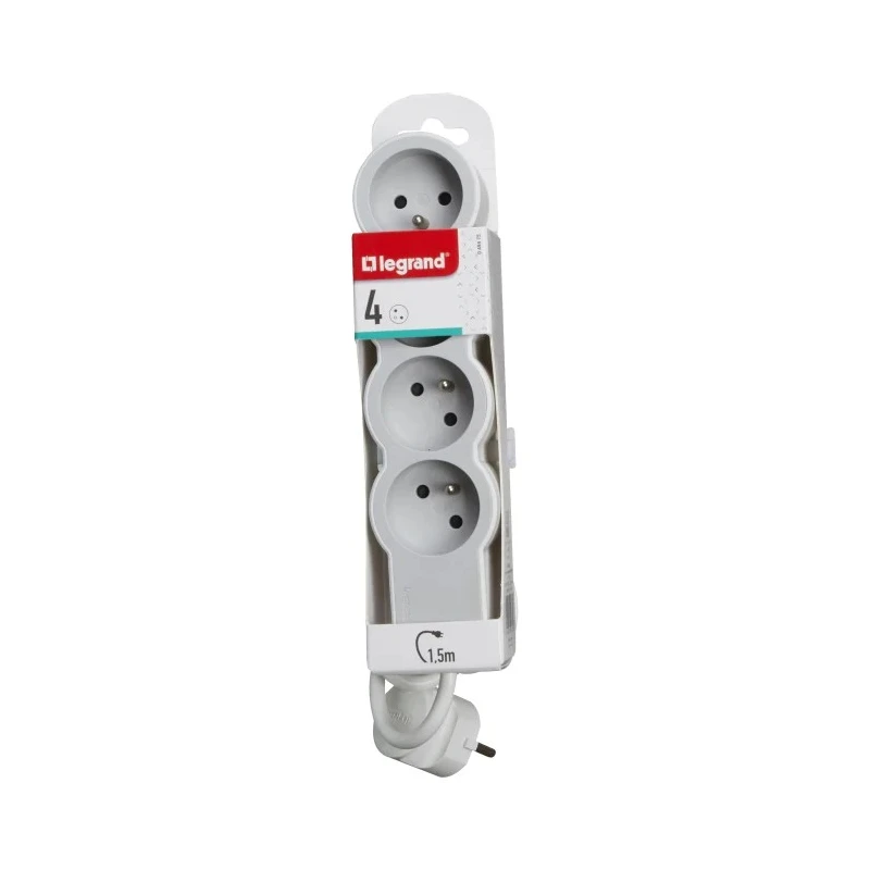 Legrand 1.5 m 4 Socket Type E Extension Lead 230 V, 16 A, 3680 W 049475