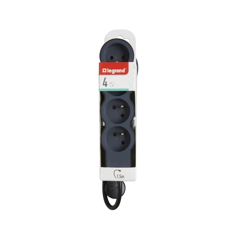 Legrand 1.5 m 4 Socket Type E Extension Lead 16 A 3680 W RoHS Compliant China 049477