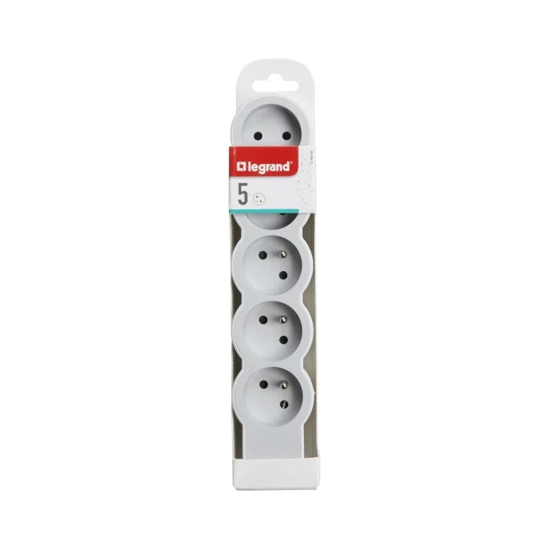 Legrand 5 Socket Type E Extension Lead 16 A 3680 W Impact Resistant IK04 50 Hz Model 049498
