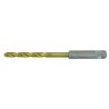 Makita Aluminium Drill Bit 3 mm Diameter SDS Plus Shank Tin High Speed Steel Finish 90mm Overall Length B-57401