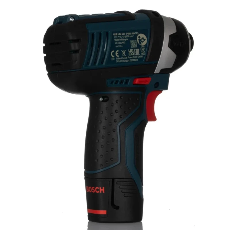 Bosch 12V Cordless Power Tool Kit Including GSB 12V-15 Combi Drill and GDR 12V-105 Impact Driver 06019A6979