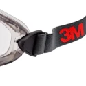 3M Safety Goggles with Anti-Mist Coating, Clear Polycarbonate Lens, Grey PVC Frame, Ventilated 2891-SGAF